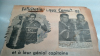 Vintage Hockey 1960 Photos Journal Collée M. Richard 010822-111)