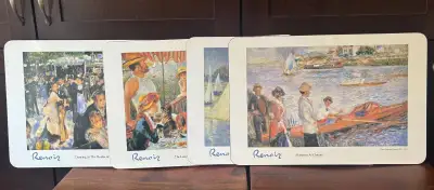 Set of 4 Renoir Placemats with Cork Back, View more