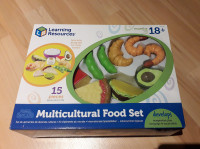 Learning resources multicultural food set