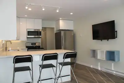 Provide your phone number with response. Furnished Private Lockable Room in 3 room suite with shared...