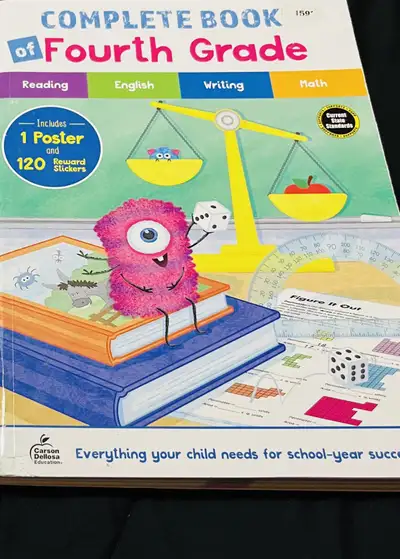 List of grade 4 books Kumon - $16 Complete book of 4rth grade - $13 1 Grade 4 EnglishSmart in 90 day...