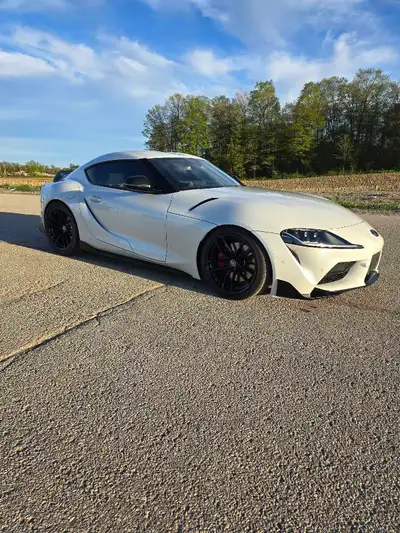 Toyota Supra Tastefully modified by Eurocharged in Toronto. New tires. Beautiful white paint with fa...
