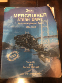  MerCruiser stern drive  manual for alpha and bravo outdrives