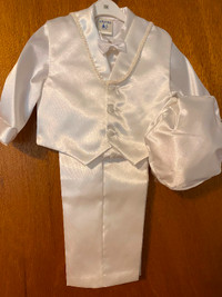 Baby boys new suit (white) 24 months