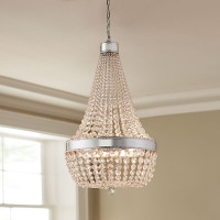 Home Decorator 8-Light Chrome Chandelier W/ Crystal Strand Shade