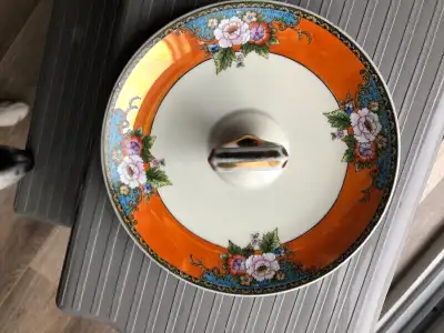 Noritake Handpainted made in Japan Beautiful Vintage Noritake Candy/Nut Dish Trinket Dish with Handl...