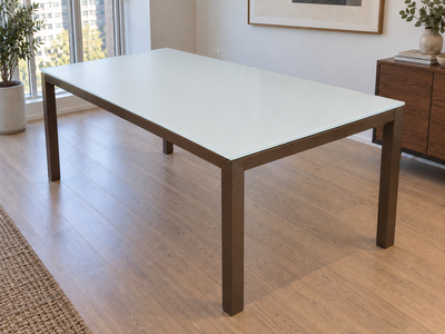Modern 6-Seater Frosted Glass Dining Table | Trica Spazio Style, View more