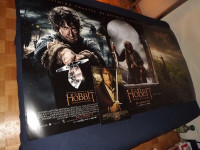 LORD OF THE RINGS MOVIE POSTERS-BOOKS & THE HOBBIT MOVIE POSTERS