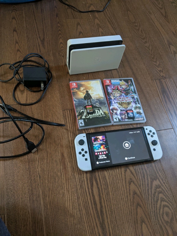 Switch OLED with 4 games Nintendo Switch Calgary Kijiji