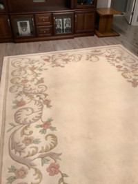 Carpet 8 1/2 ‘x 12’ off white colour with border