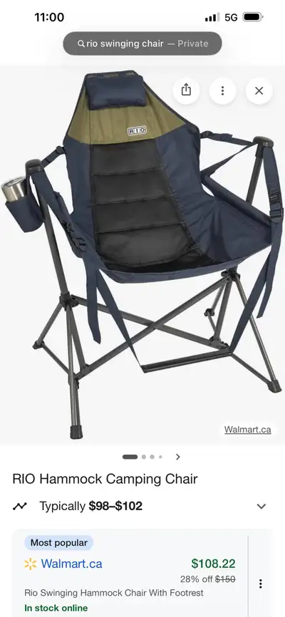 RIO Hammock Camping Chair, View more