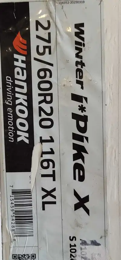 Used 3 weeks over $3500 new studded Hankook iPike on GM rims in new condition. 275/60/20