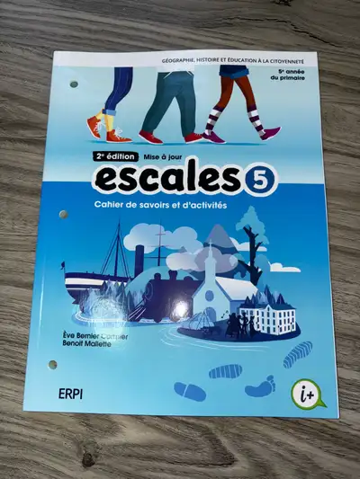 Escales cahier de savoir et activités histoire 5e année , View more