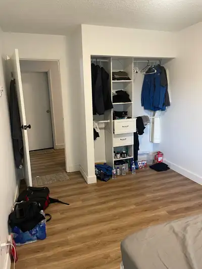 Spacious furnished bedroom available in a clean and comfortable three-bedroom apartment in Terrace....