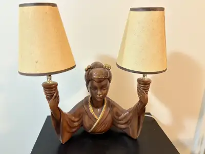 Vintage Asian Lamp, View more