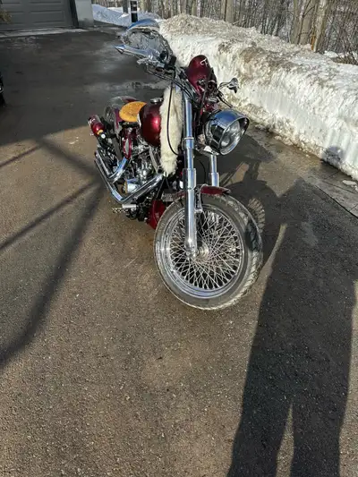 Certified in November Custom from ground up. 1978 FLH 1998 EVO 1450 Hot cams. Dyno jet stage 3 Lots...
