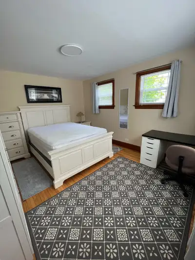 Large clean furnished bedroom available in a shared house with all female residents. ( from India) m...