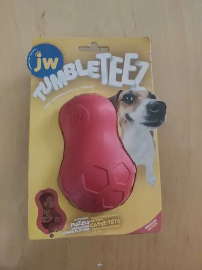 JW Tumble Teez Treat Dispensing Dog Toy plus a Fetch Toy, View more