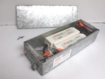 Store sign high current 12V LED power supply box, dual 10A units, View more