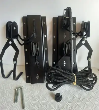 Bike Bicycle Lift Ceiling Mounted Hoist Storage Garage Hanger Pu, View more