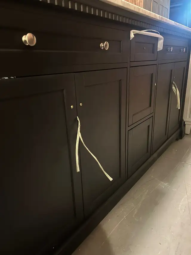 72” Double Vanity – Solid Wood + Carrara Marble Top (Brand New) in Cabinets & Countertops in Oakville / Halton Region - Image 3