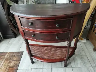 Hall Table half circle console table 2 drawers, View more