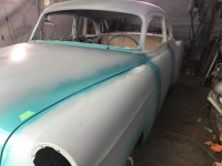 1954 chev car Left front fender and bumpers for sale