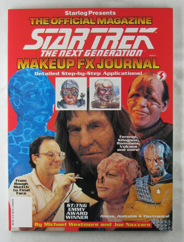 STARLOG PRES. OFFICIAL STAR TREK Next Gen. MAKE-UP JOURNAL 1992 in Arts & Collectibles in Longueuil / South Shore