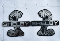 2 pcs shelby cobra badge emblem logo ABS