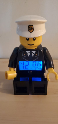 Lego City Police Alarm Clock