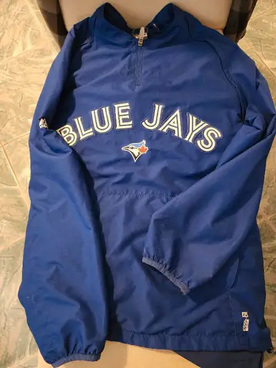 Jays BP Jacket Majestic Size XL Wear it as long sleeve or short sleeve