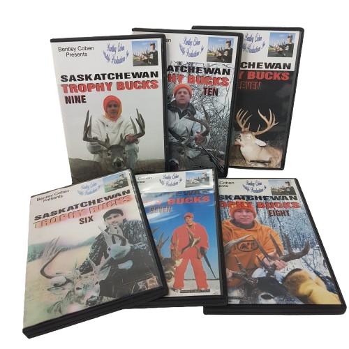 Lot of 6 Hunting DVDs Bently Coben Saskatchewan Trophy Bucks