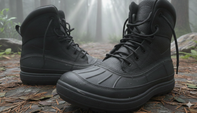 NEW! Nike ACG Woodside II Boots - Triple Black - Waterproof-$75 in Men's Shoes in Calgary - Image 4