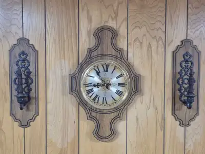 Caravelle Clock with Sconces, View more