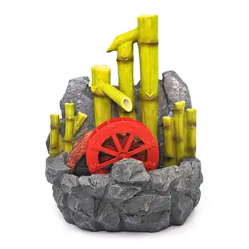 Bamboo Water Wheel Fountain for Future Prosperity in Home Décor & Accents in Strathcona County - Image 2