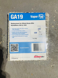 GeneralAire GA19 Humidifier Filter Replacement, Vapor Pad 