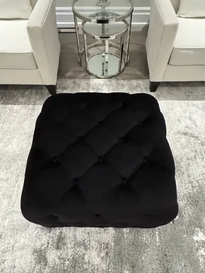 Urban Barn Flynn Tufted Velvet Ottoman, View more