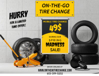MOBILE TIRE CHANGE 49$ - Coupon: FIRSTCHANGE