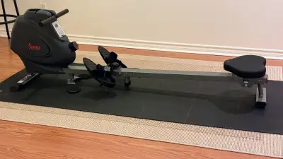 Like New Multifunction Magnetic Rowing Machine & Mat, View more