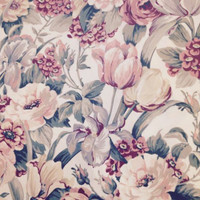 Vintage Springmaid FloralFestival New King Sheet+Curtain+Shams