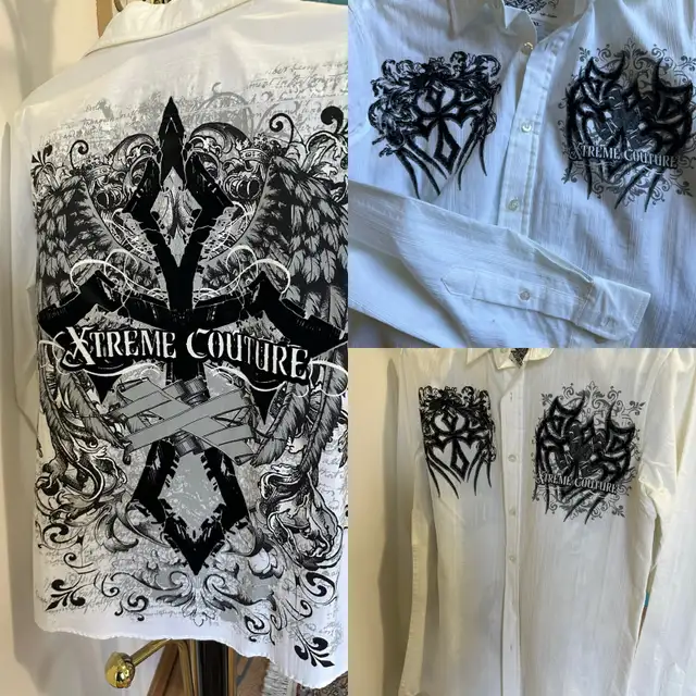 “ XTREME COUTURE “ WHITE COLAR SHIRT( never been worn ) in Men's in Regina - Image 4