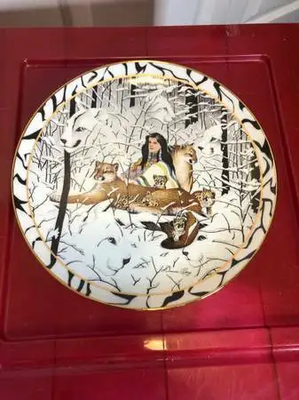 Bradford Exchange Where Paths Meet Plate Spirit Union by Diana C, View more