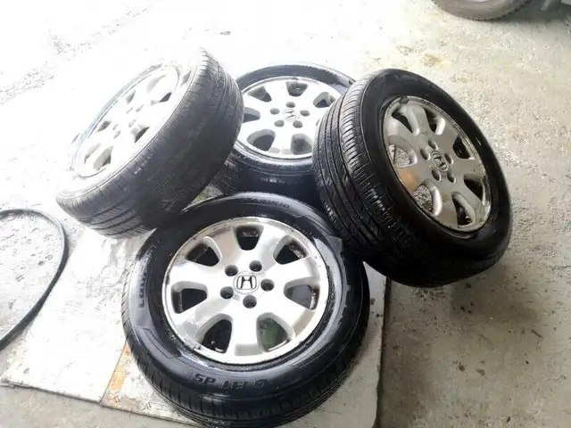 HONDA  OEM RIMS(5*114.3mm)  WITH 225/60/16 ALLSEASON TIRES in Tires & Rims in City of Toronto - Image 2