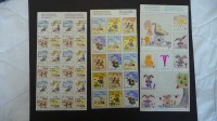 Easter seals from 1987 1990 and 1991 in sheets never used