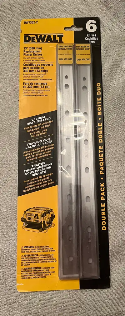 Need to smooth things over? Grab this new 2-pack of DeWalt planer blades and turn rough boards into...