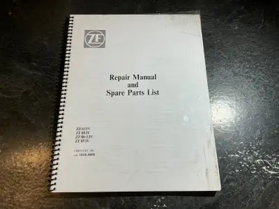 ZF63 IV ZF80 IV ZF80-1 IV, ZF85 IV ZF Marine Transmission Manual, View more