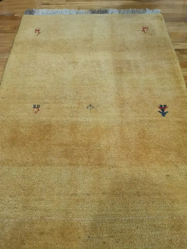 Handmade Gabbeh Kashkoli Wool Area Rug approx 4x6 in Rugs, Carpets & Runners in Oshawa / Durham Region - Image 7