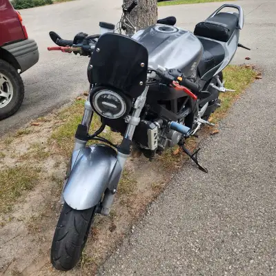 Suzuki SV7650 2007. Motorcycle Active status. Manual transmission. Engine is strong. Tires are good....