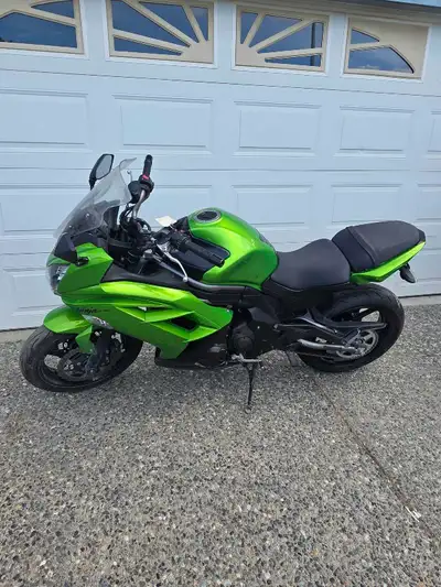 2012 kawasaki ninja 650 with 12000k on it. Has new front and rear tires, new front and rear sprocket...