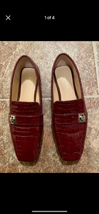 Kate Spade red loafers